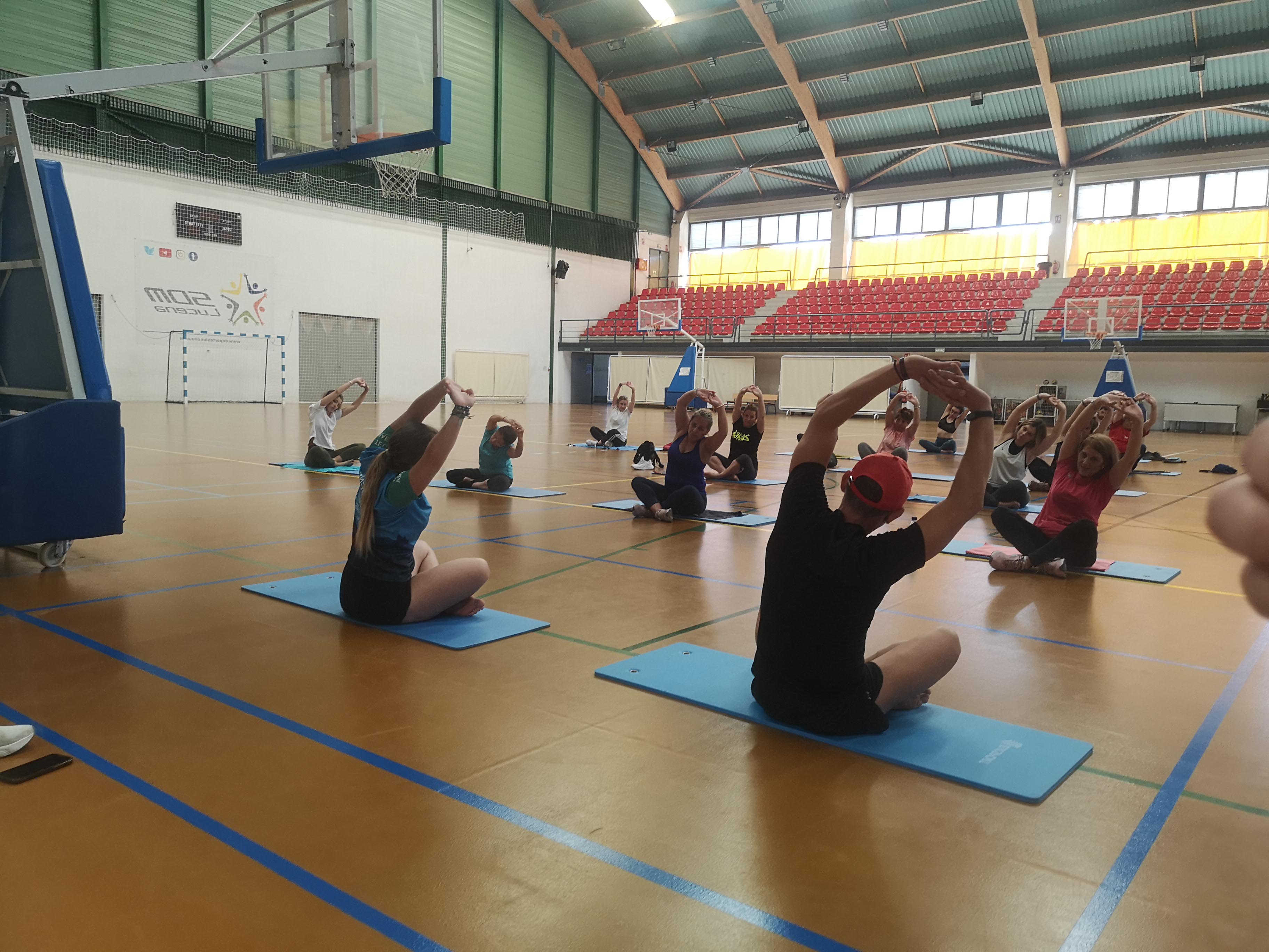 Una actividad en las instalaciones del Pabellon Cubierto de Lucena