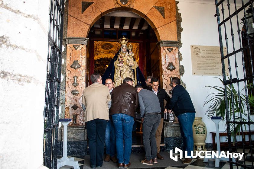 GALERÍA: La Virgen de Araceli sale en procesión de rogativa por la lluvia alrededor de su Santuario