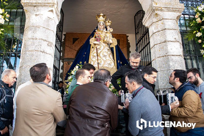 GALERÍA: La Virgen de Araceli sale en procesión de rogativa por la lluvia alrededor de su Santuario