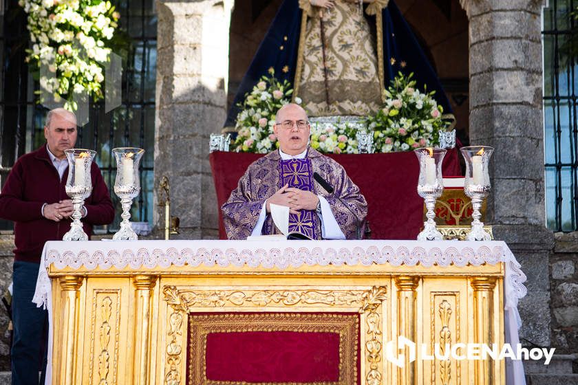 GALERÍA: La Virgen de Araceli sale en procesión de rogativa por la lluvia alrededor de su Santuario