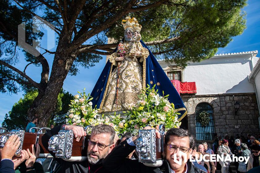 GALERÍA: La Virgen de Araceli sale en procesión de rogativa por la lluvia alrededor de su Santuario