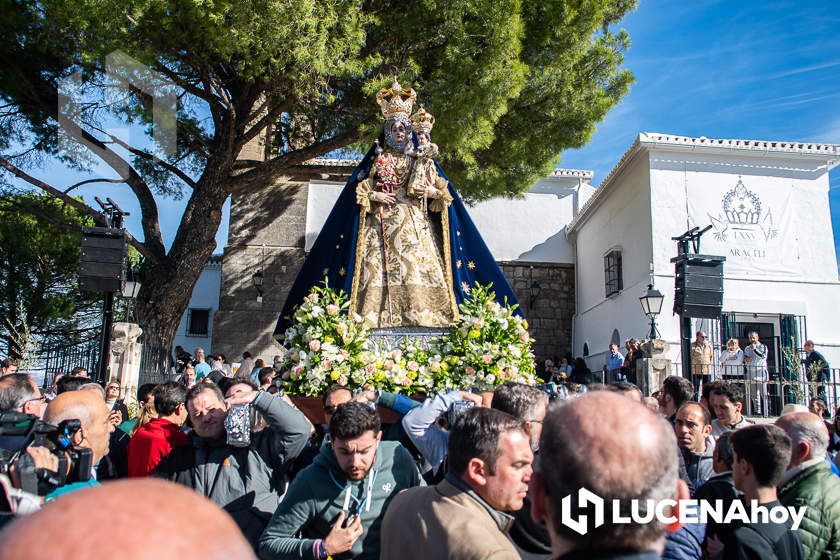 GALERÍA: La Virgen de Araceli sale en procesión de rogativa por la lluvia alrededor de su Santuario