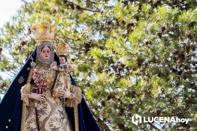 GALERÍA: La Virgen de Araceli sale en procesión de rogativa por la lluvia alrededor de su Santuario