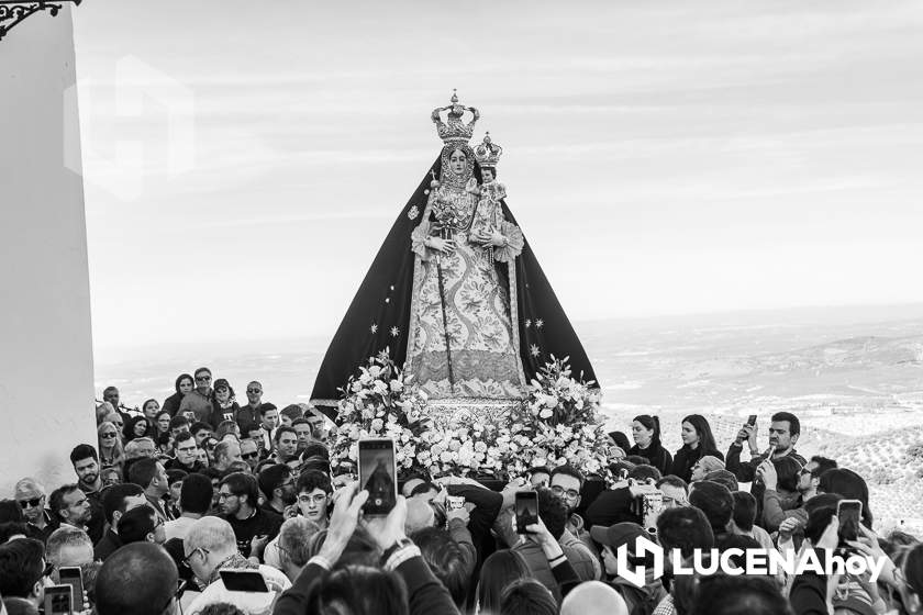 GALERÍA: La Virgen de Araceli sale en procesión de rogativa por la lluvia alrededor de su Santuario