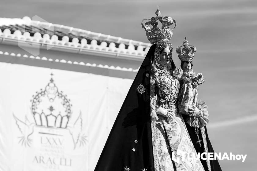 GALERÍA: La Virgen de Araceli sale en procesión de rogativa por la lluvia alrededor de su Santuario