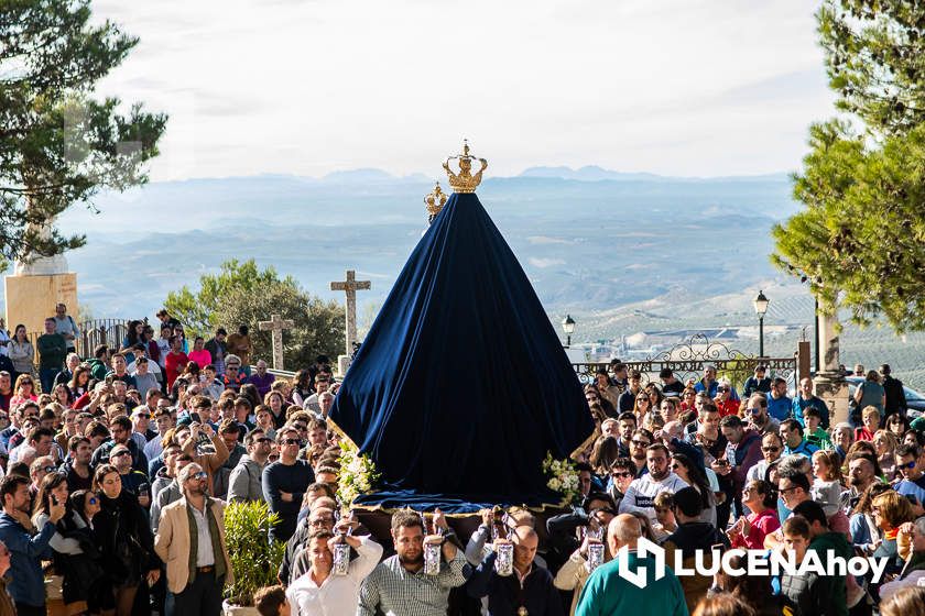 GALERÍA: La Virgen de Araceli sale en procesión de rogativa por la lluvia alrededor de su Santuario