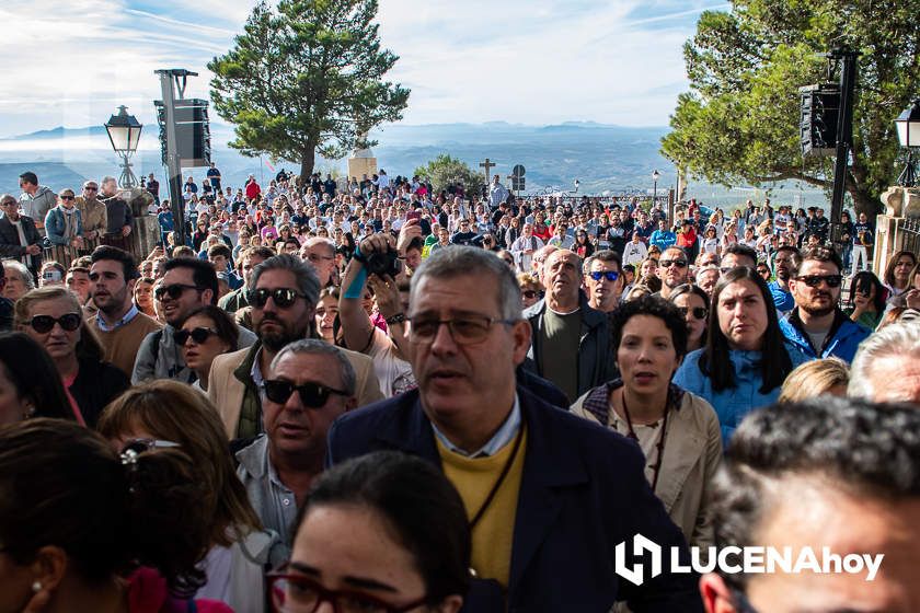 GALERÍA: La Virgen de Araceli sale en procesión de rogativa por la lluvia alrededor de su Santuario