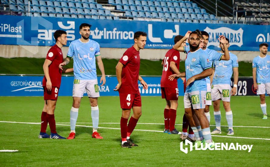 GALERÍA: El Ciudad de Lucena no puede con el Sevilla C y cede su primera derrota en el estadio municipal (1-2)