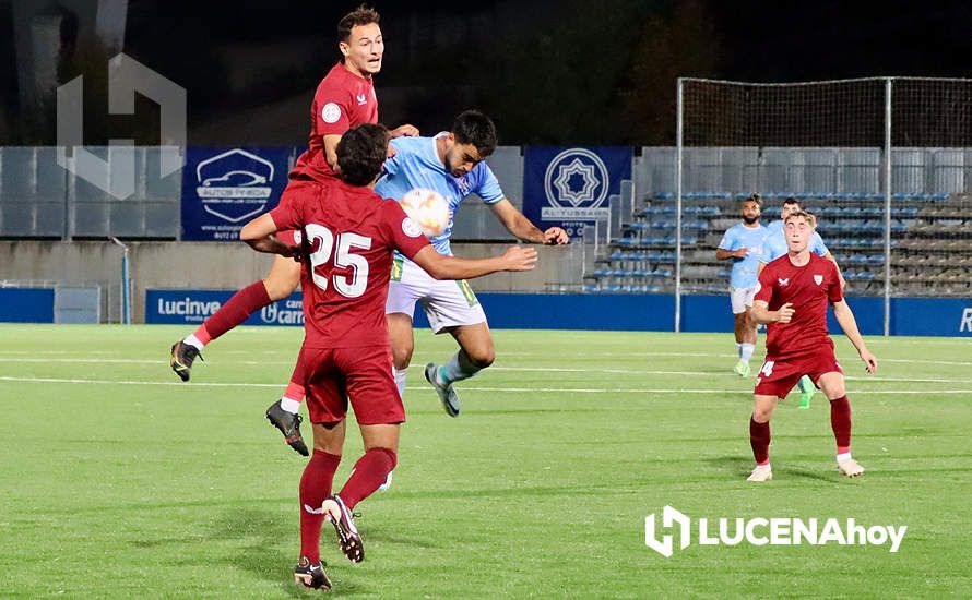 GALERÍA: El Ciudad de Lucena no puede con el Sevilla C y cede su primera derrota en el estadio municipal (1-2)