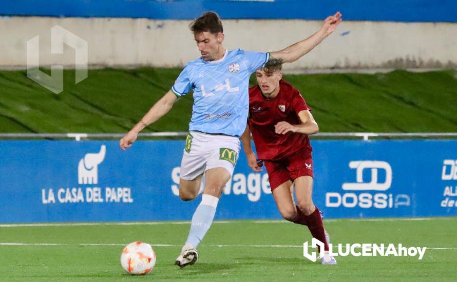 GALERÍA: El Ciudad de Lucena no puede con el Sevilla C y cede su primera derrota en el estadio municipal (1-2)