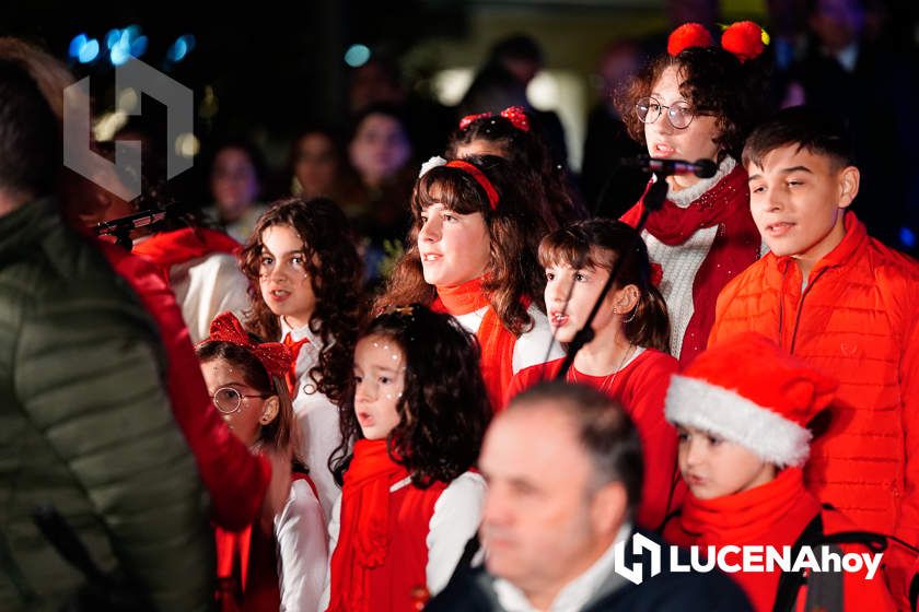 GALERÍA: Las luces de la Navidad son ya protagonistas en las calles y plazas de Lucena tras la inauguración por villancicos del Poblado de Belén