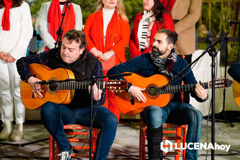 GALERÍA: Las luces de la Navidad son ya protagonistas en las calles y plazas de Lucena tras la inauguración por villancicos del Poblado de Belén