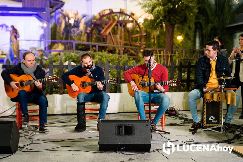 GALERÍA: Las luces de la Navidad son ya protagonistas en las calles y plazas de Lucena tras la inauguración por villancicos del Poblado de Belén