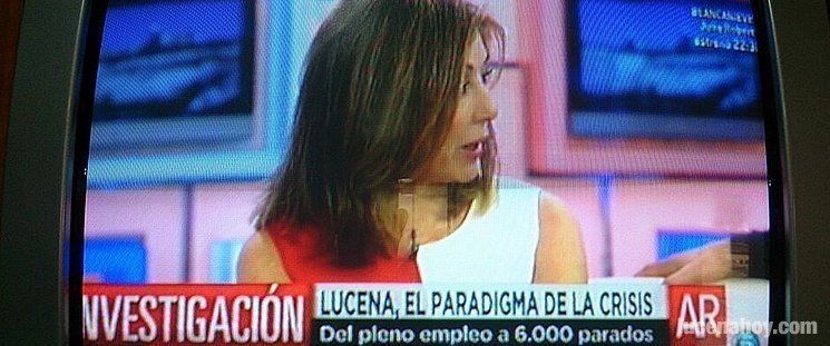  "El programa de Ana Rosa", de Tele 5, ve a Lucena como "paradigma" de la crisis y el paro 