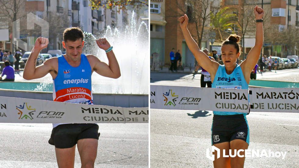  Alberto Gómez y  Noemí Cabezas, ganadores de la carrera 