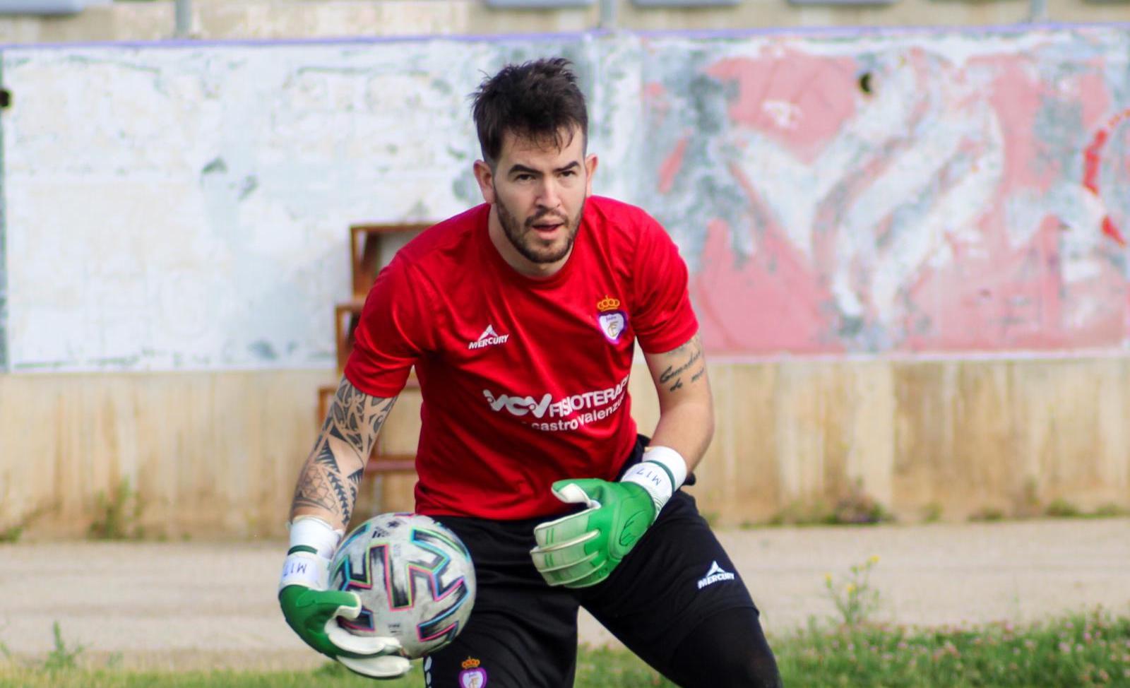 Lopito en un partido con el Real Jaén CF