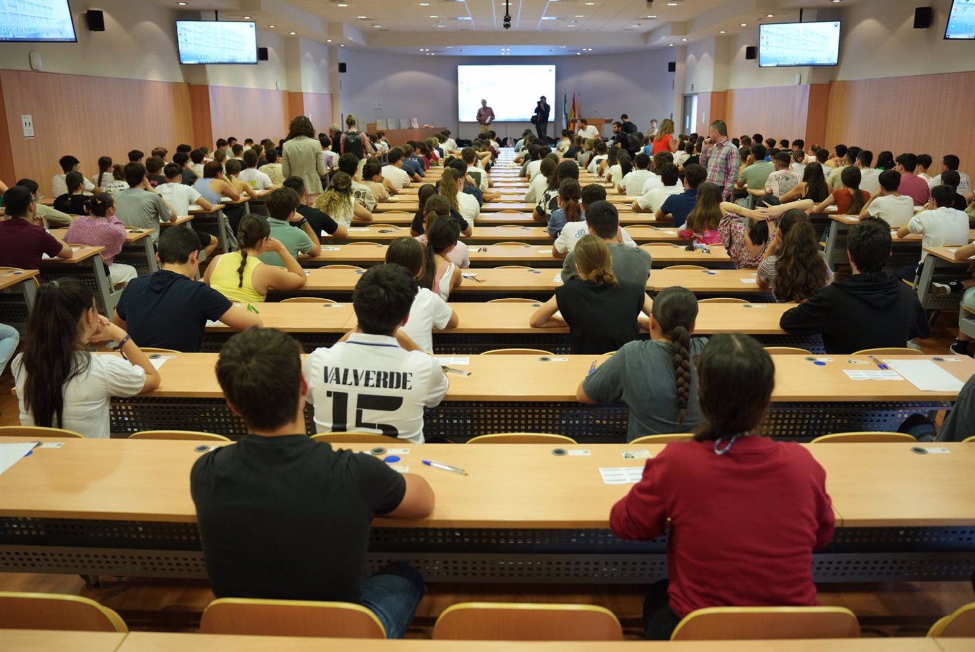 Pruebas de selectividad en una de las sedes cordobesas. Foto: EuropaPress