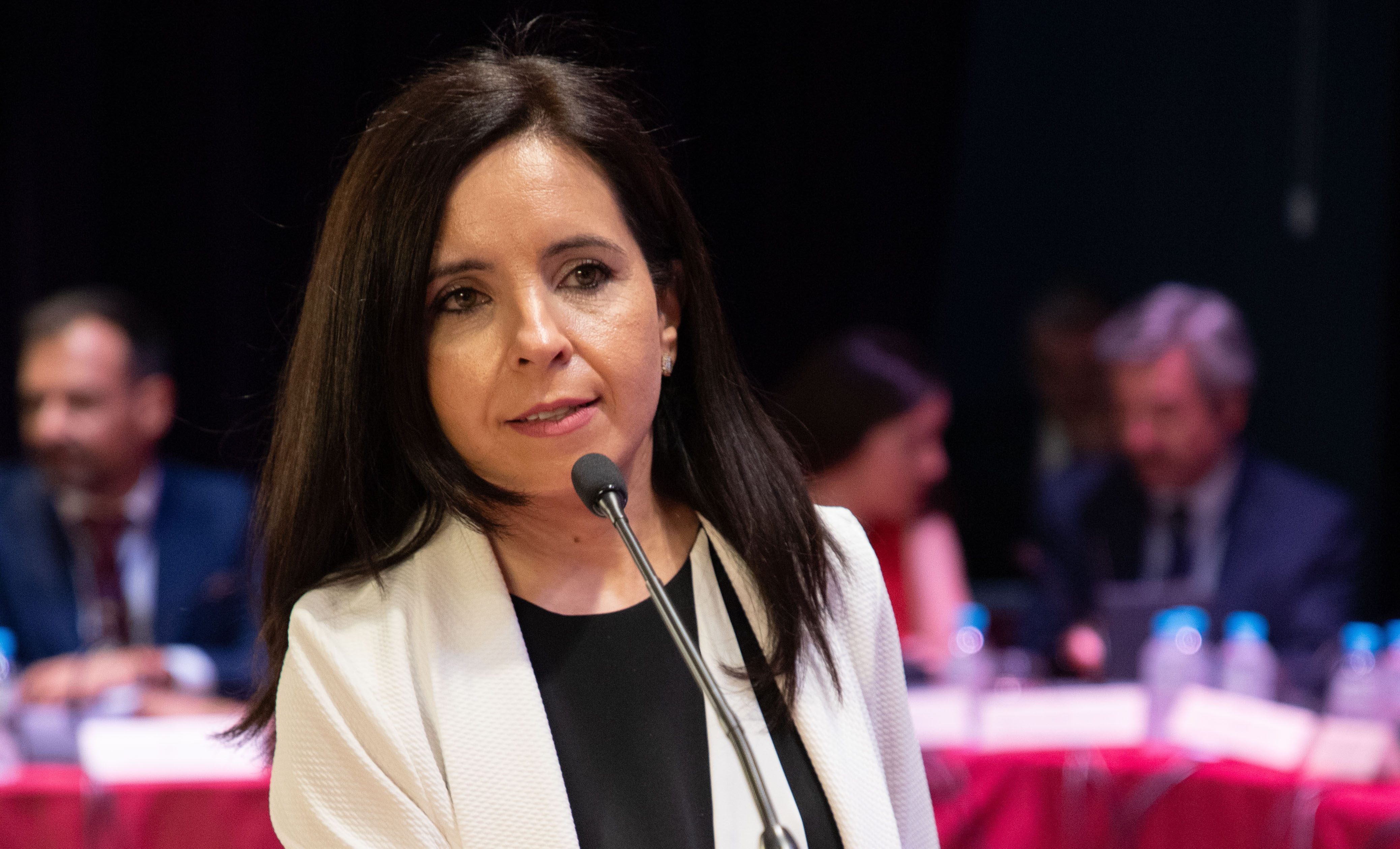 La lucentina Irene Aguilera Galindo durante el acto de toma de posesión como diputada de la Diputación de Córdoba