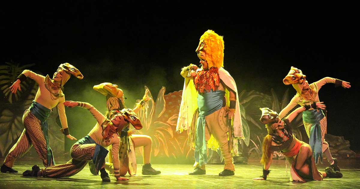 Una escena del musical "El rey León. El tributo"