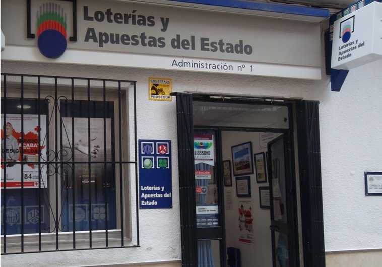 Administración de Lotería nº 1 de Lucena, donde se selló el boleto premiado