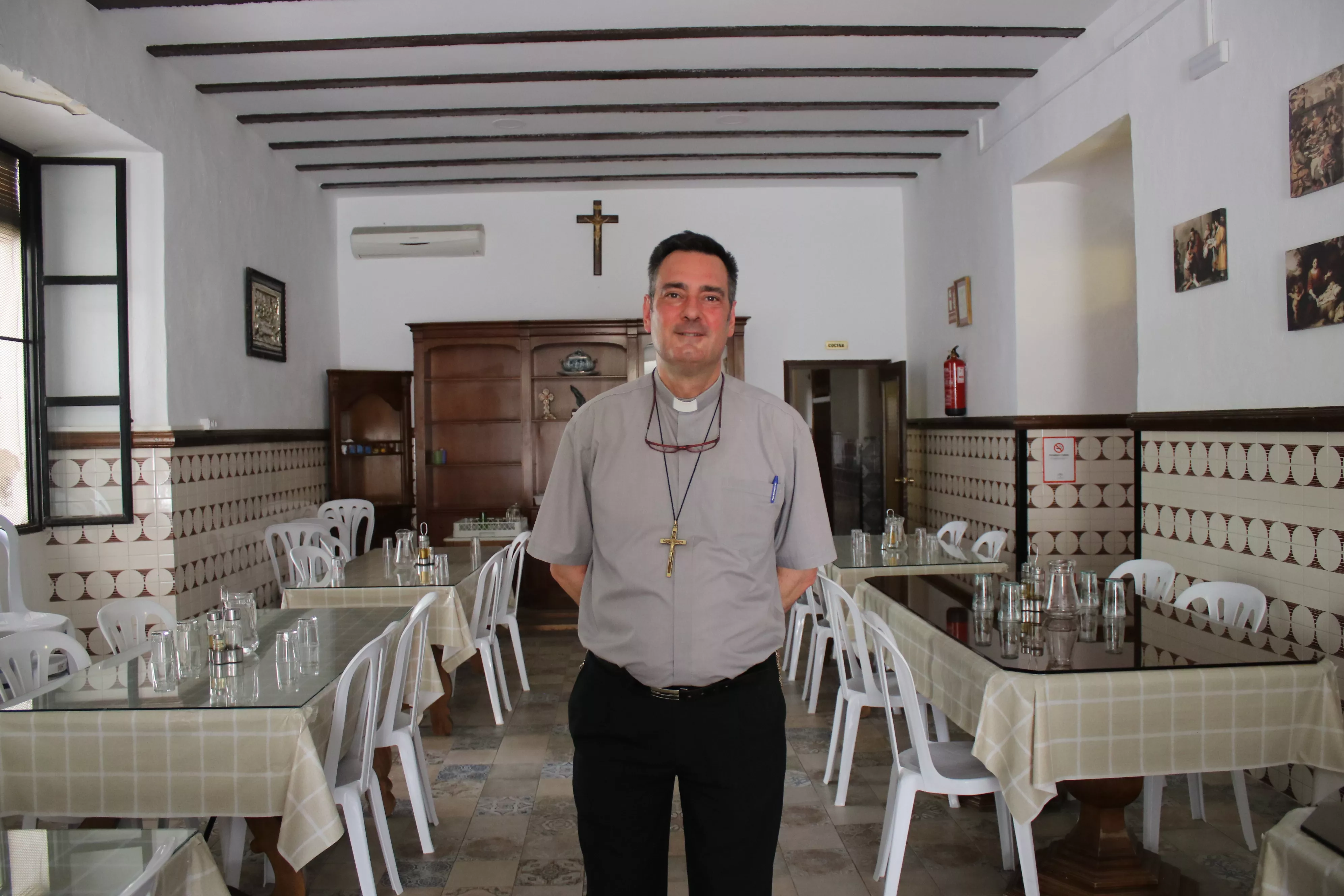 Fernando Martín López, párroco y responsable del comedor social de Lucena