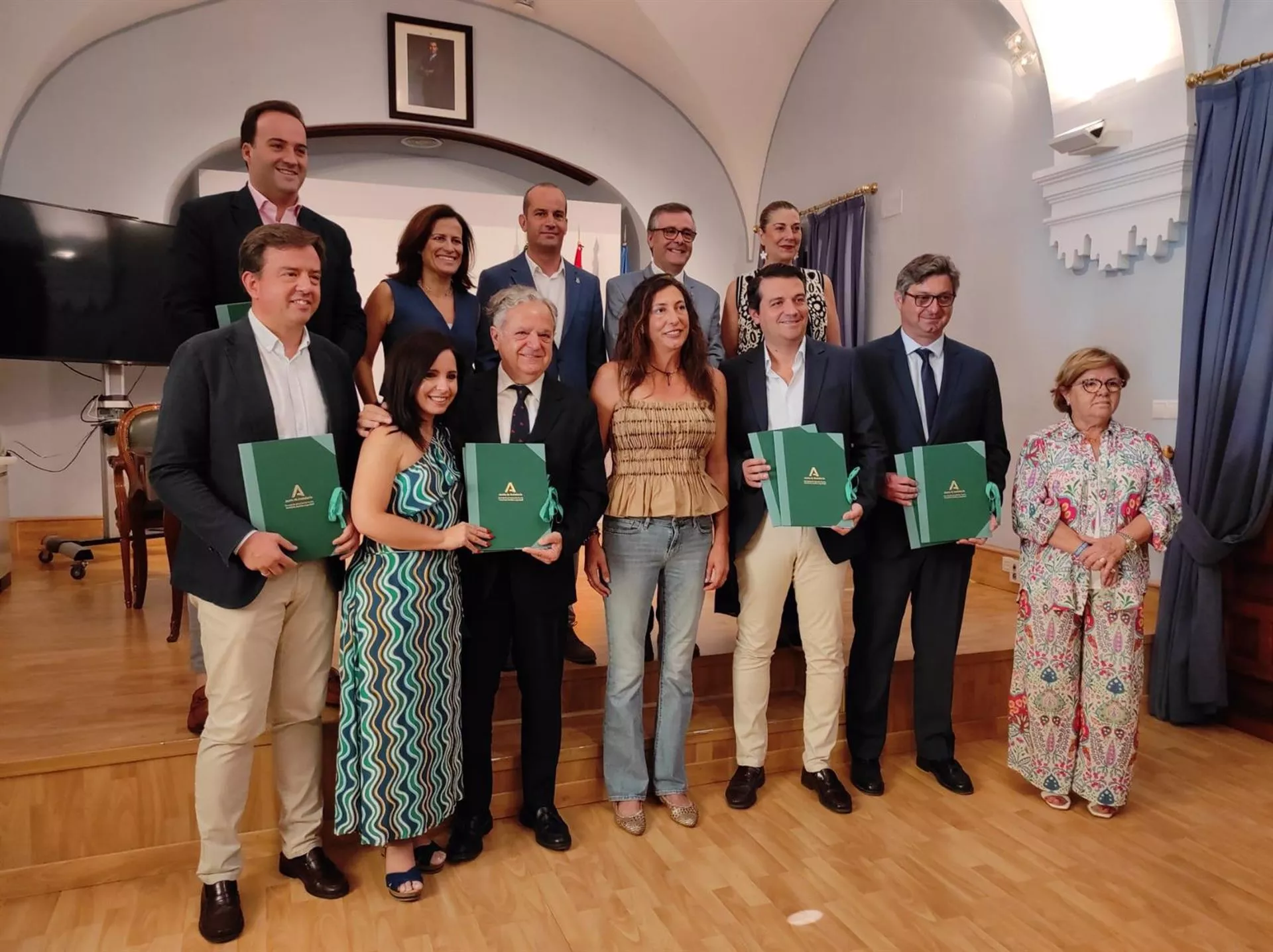 Un momento del acto de entrega de las subvenciones celebrado esta mañana en Córdoba