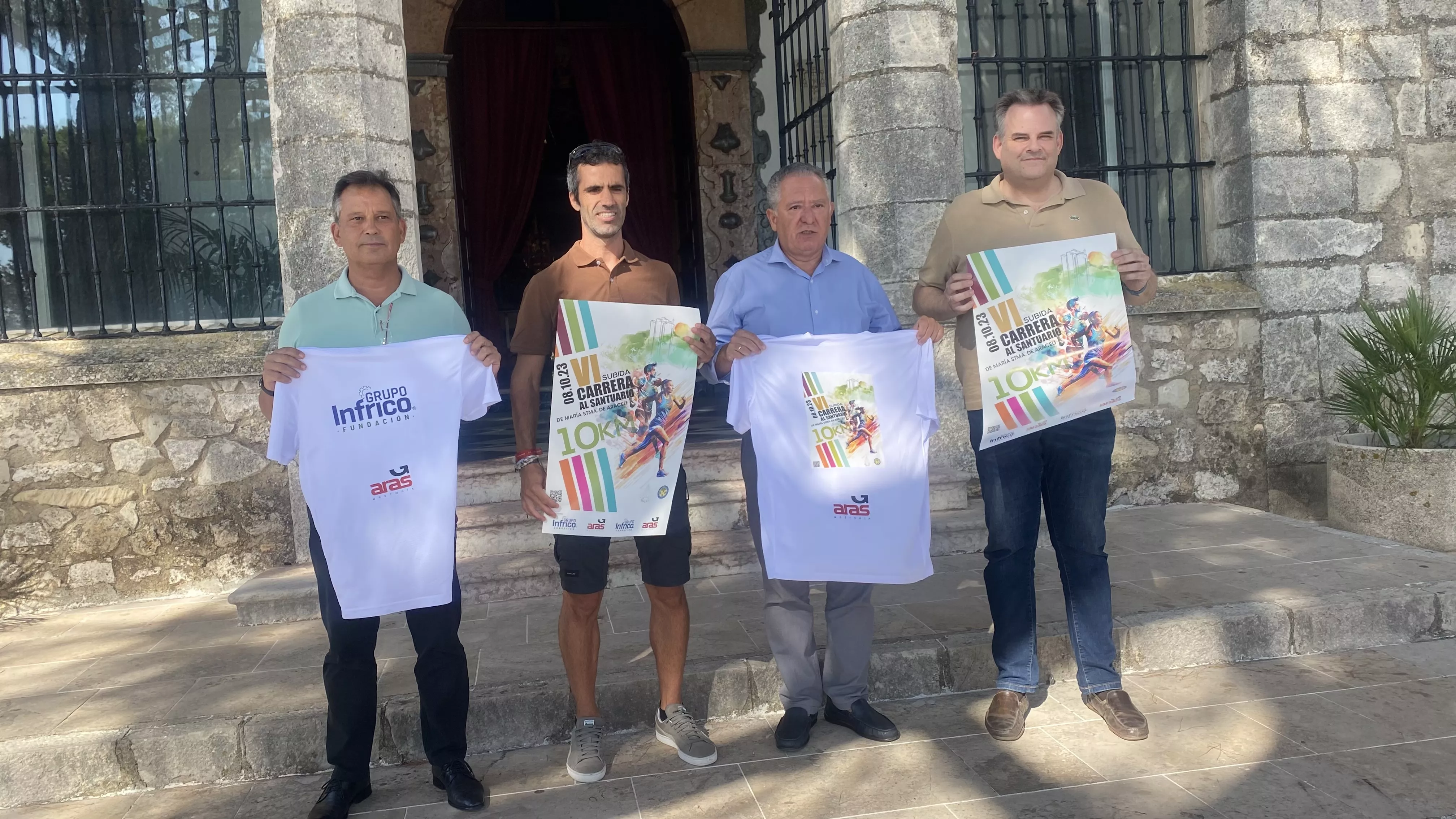 Presentación de la prueba de atletismo en el Santuario de Aras Presentación de la prueba de atletismo en el Santuario de Aras