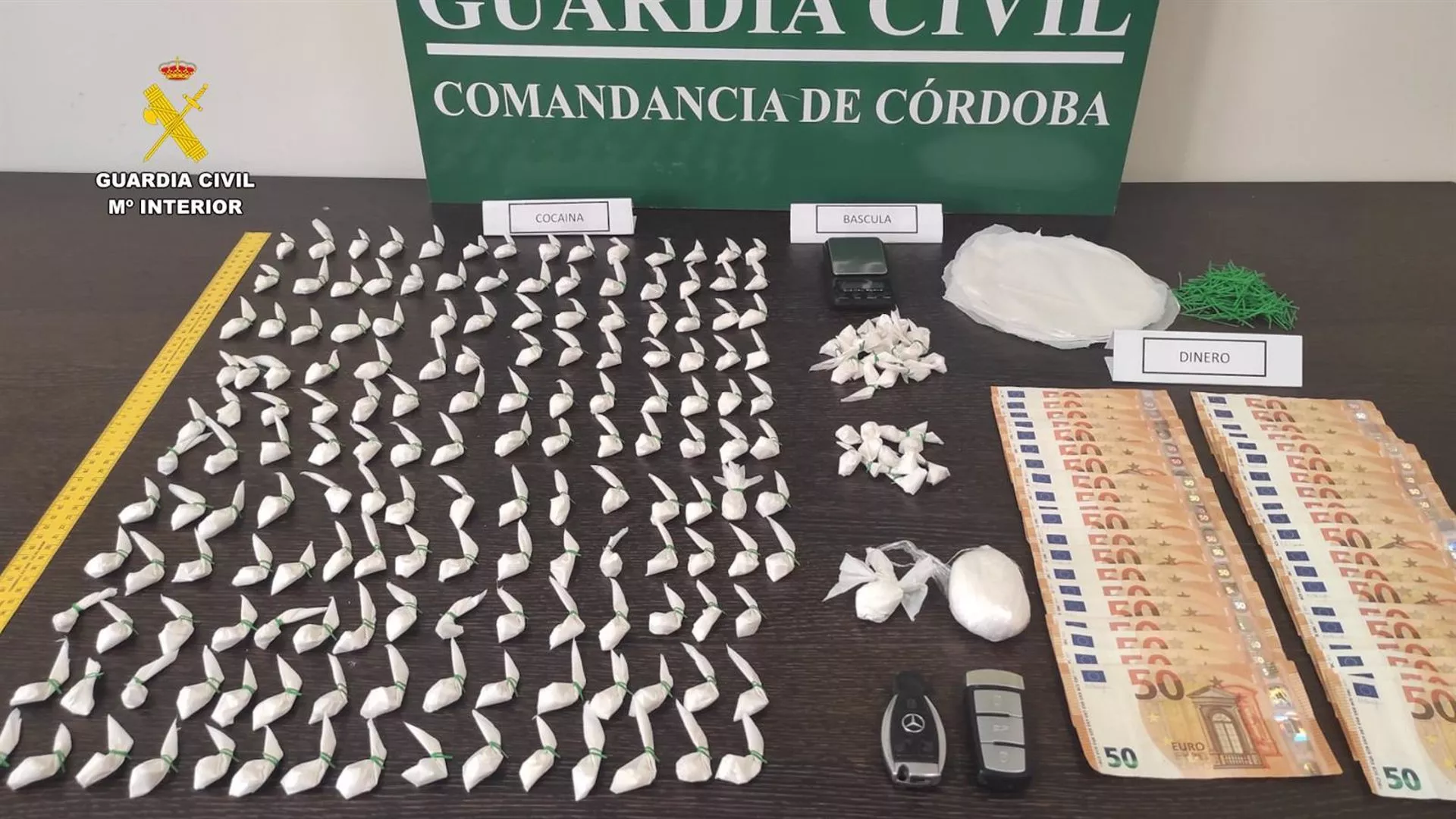 Material incautado por la Guardia Civil en el marco de esta operación. Foto: Guardia Civil