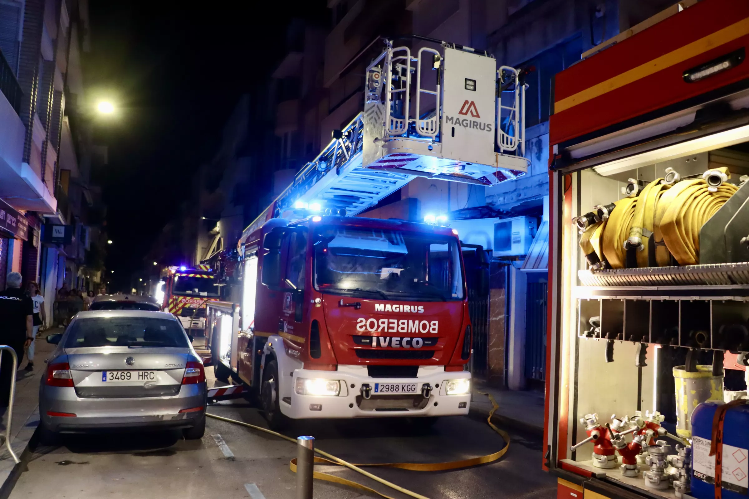 Incendio calle El Peso Incendio calle El Peso
