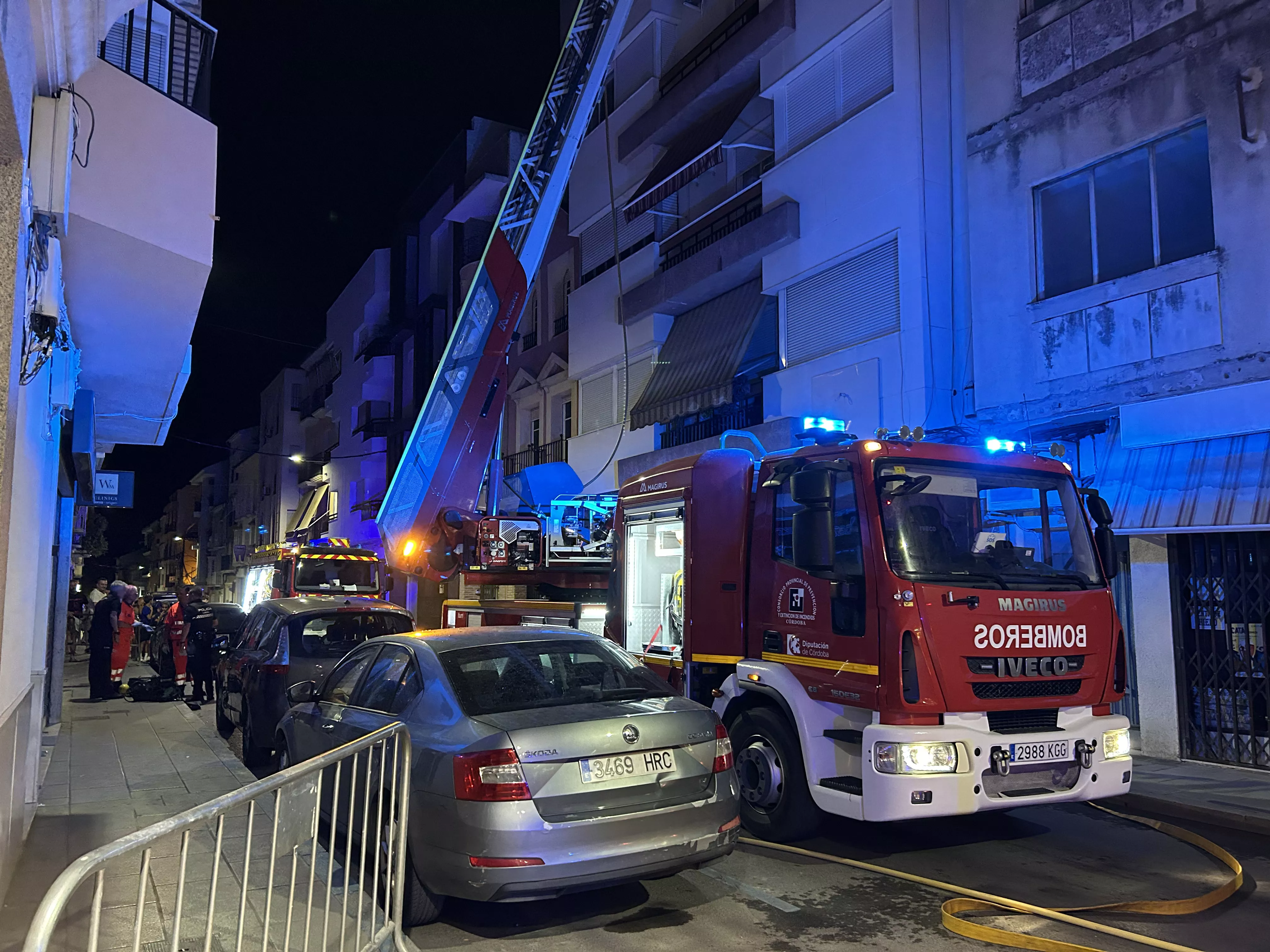 Incendio calle El Peso Incendio calle El Peso