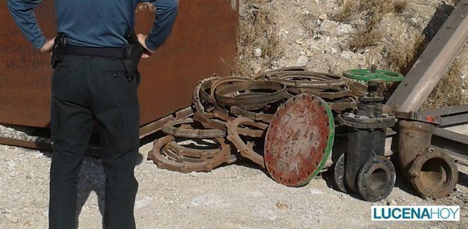  Benamejí: Dos detenidos cuando pretendían vender como chatarra material robado, valorado en 9.000€ 
