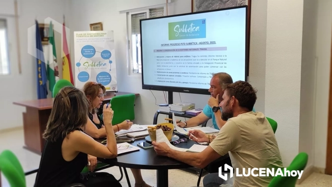 Un momento de la reunión de coordinación del Plan de Sostenibilidad Turística de la Subbética Un momento de la reunión de coordinación del Plan de Sostenibilidad Turística de la Subbética