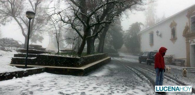  El temporal deja las primeras nieves del año en las sierras de Cabra y Priego (fotos) 