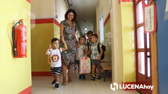 Inicio del curso escolar en el colegio San Francisco de Las Navas