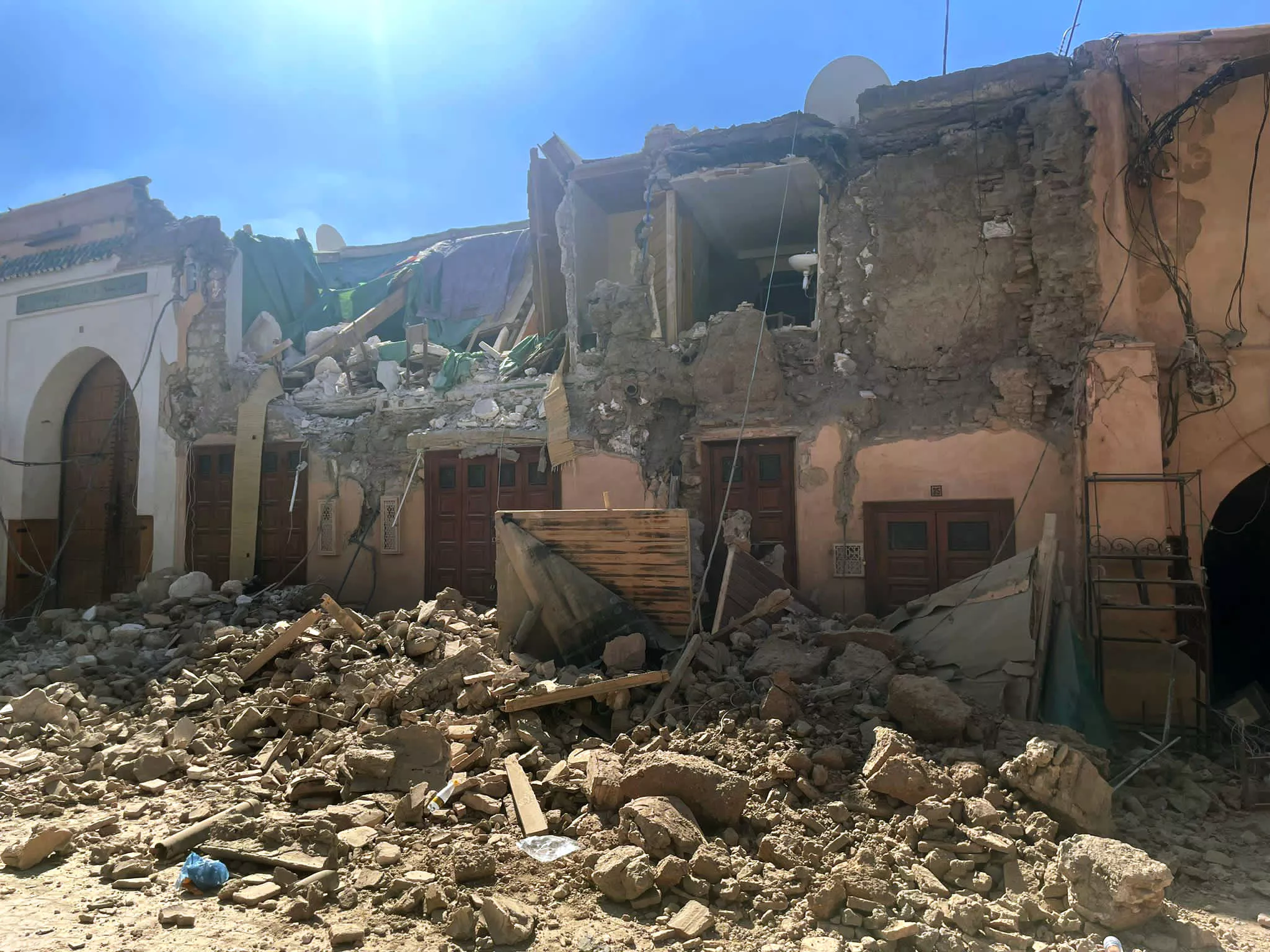 Una vivienda afectada por el terremoto en Marrakech