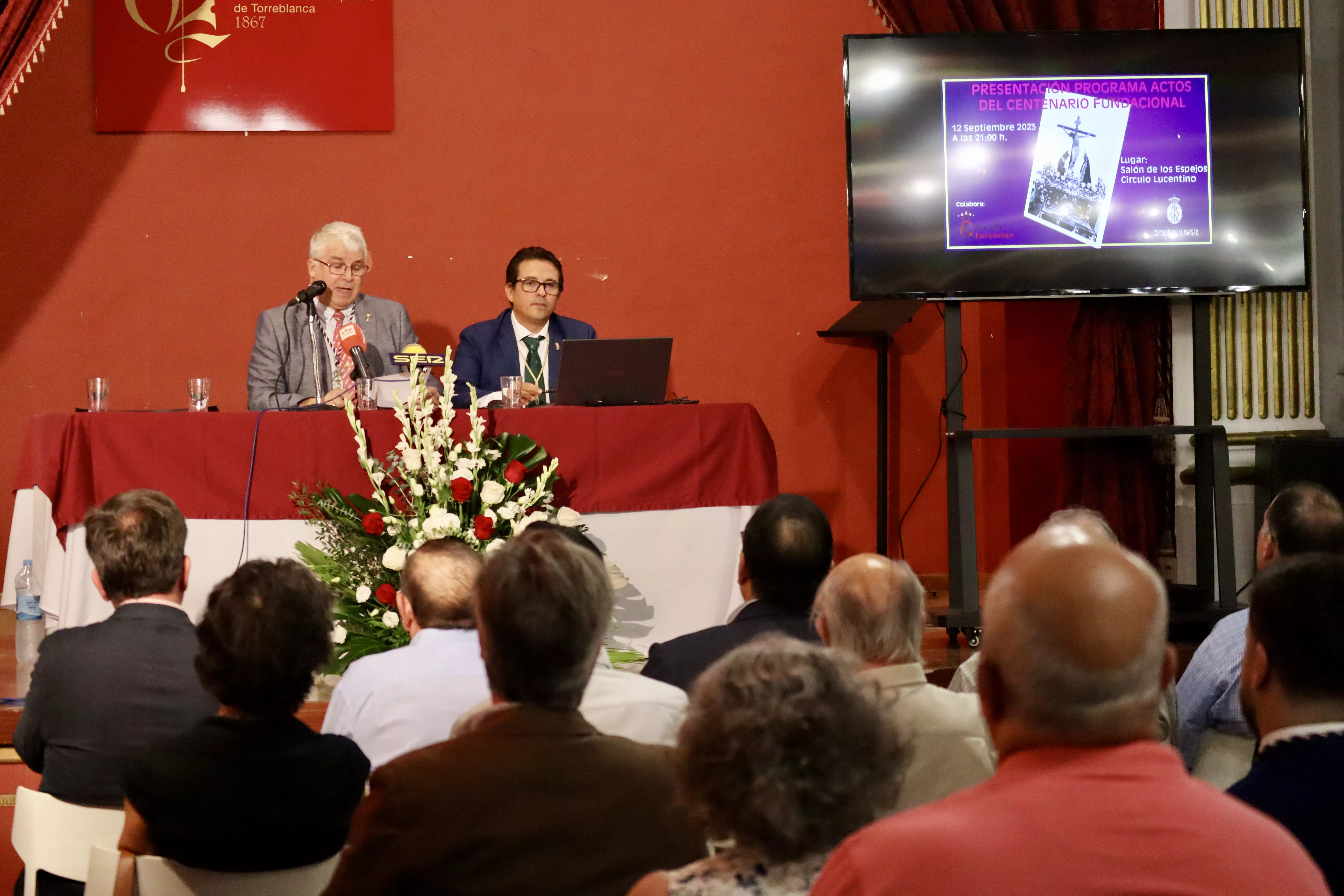 Presentación de los actos del Centenario de la Cofradía de la Sangre