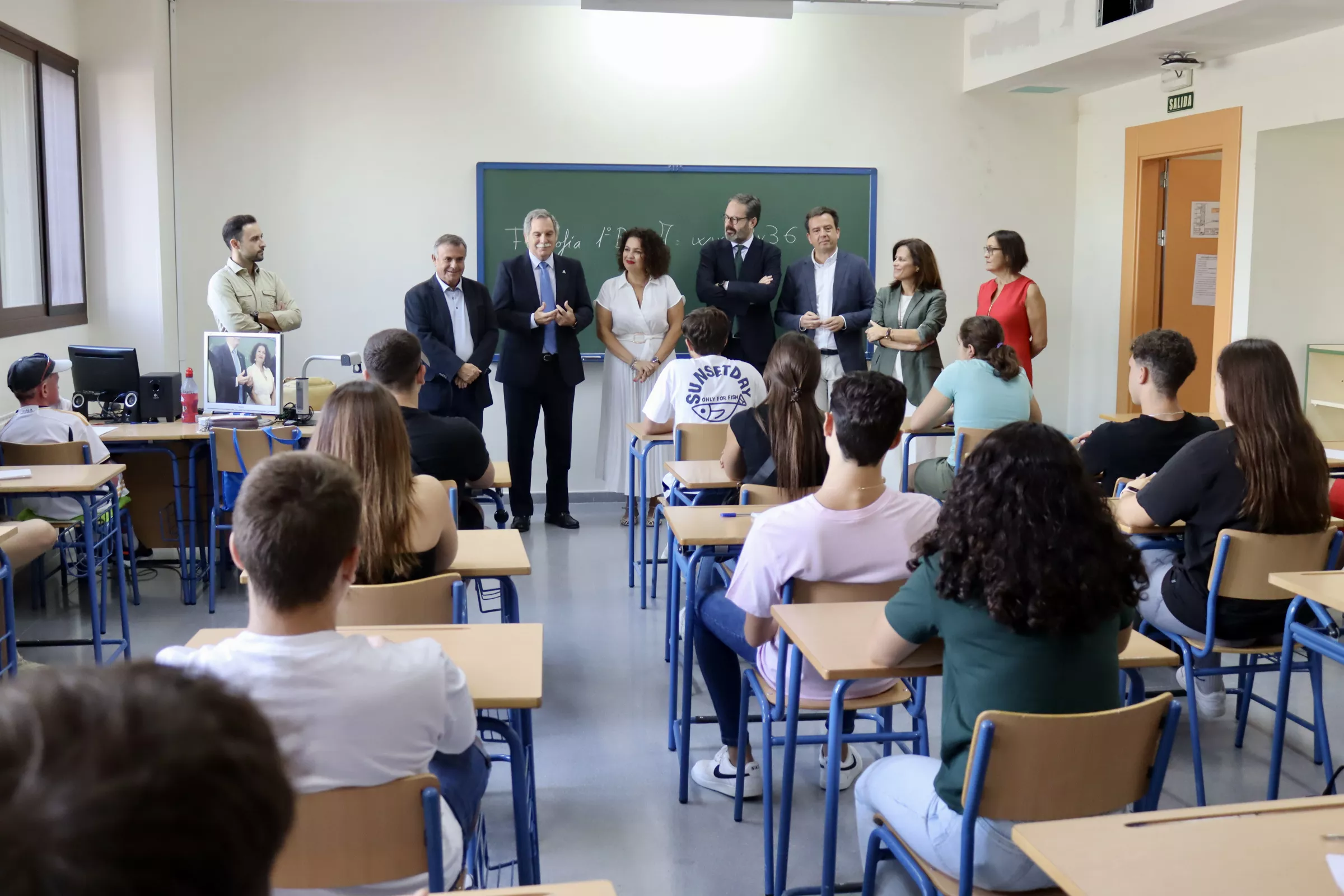 Inicio del curso escolar en Secundaria en el IES Sierra de Aras, esta mañana