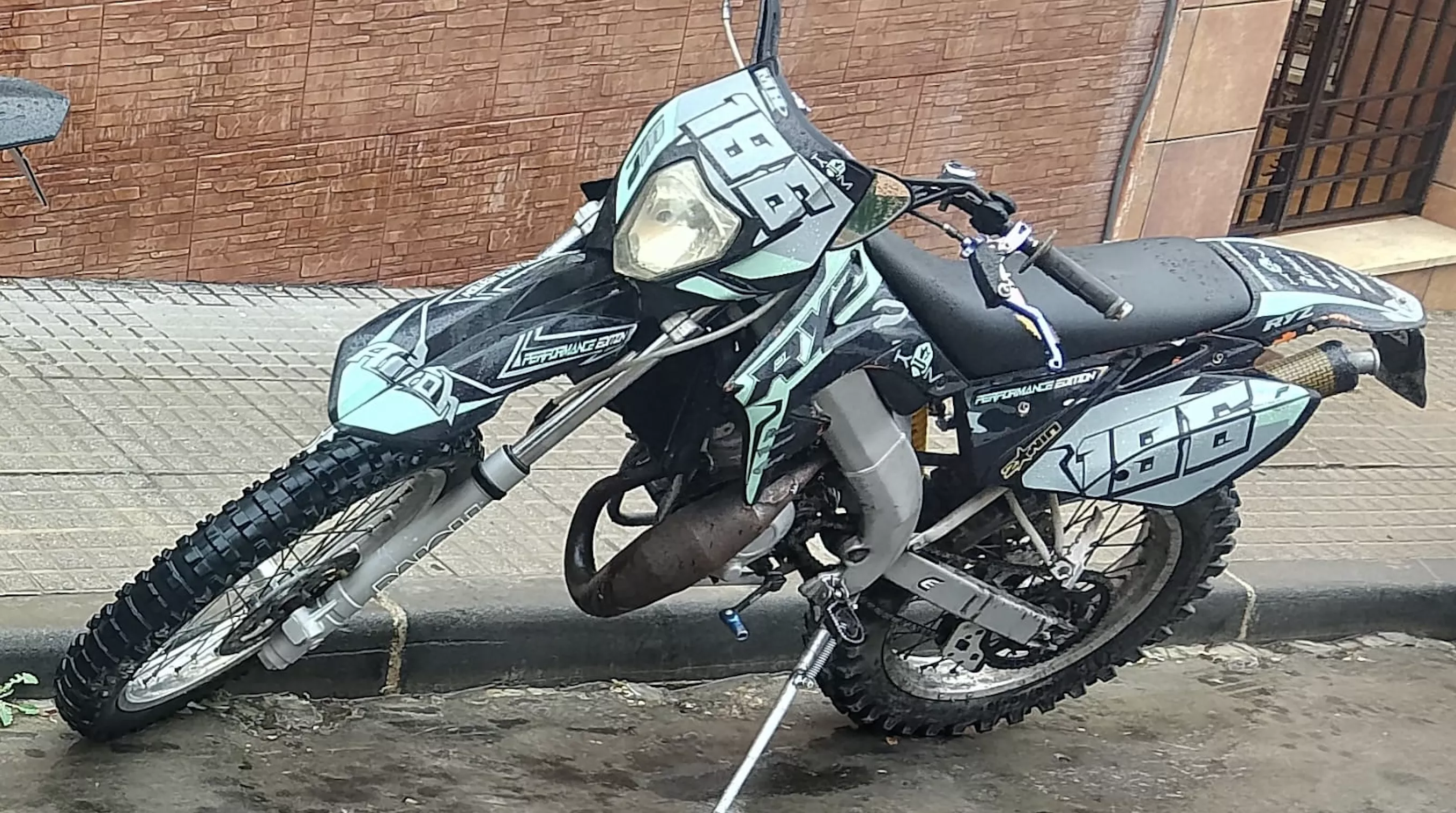 Una imagen de la moto robada