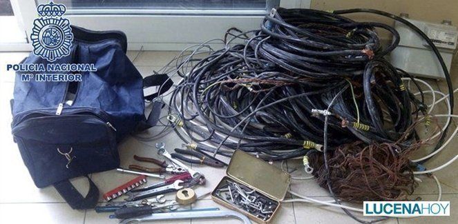 Cabra: Un nuevo detenido por robo de cable de cobre en la 'Senda de en medio' 