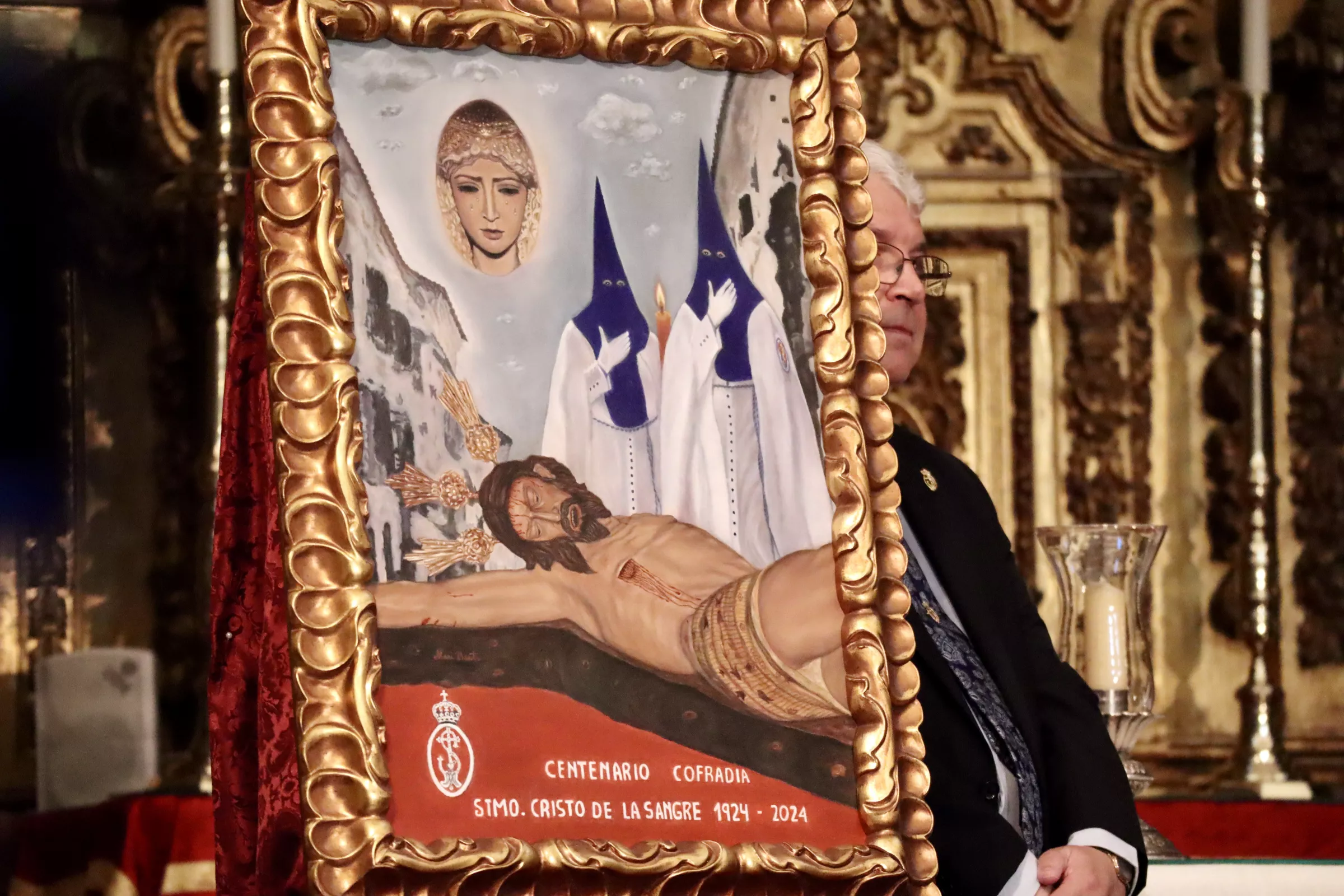 Presentación del cartel y el logotipo conmemorativos del Centenario Fundacional de la Cofradía de la Sangre y Mayor Dolor Presentación del cartel y el logotipo conmemorativos del Centenario Fundacional de la Cofradía de la Sangre y Mayor Dolor