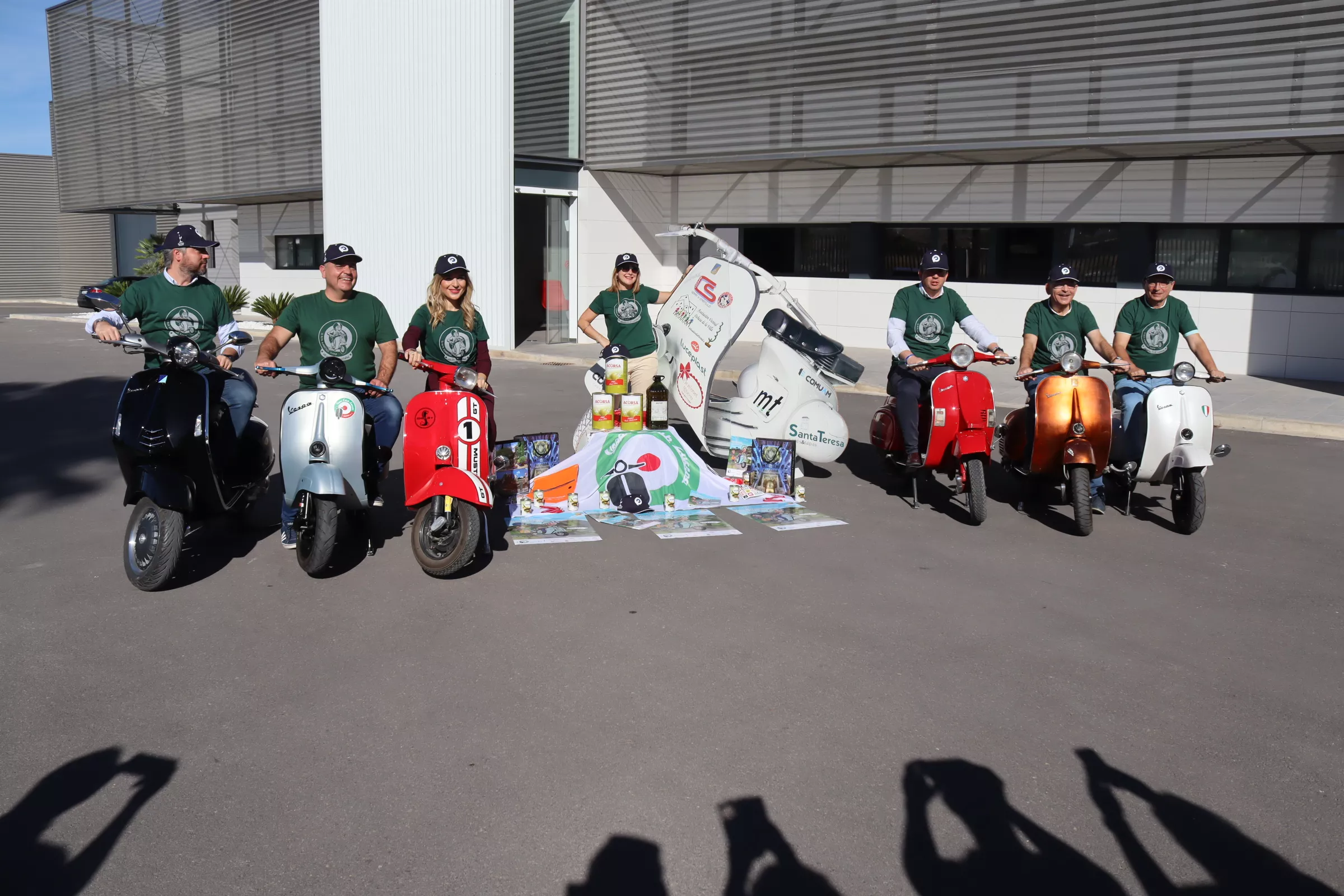 Un momento de la presentación de la XII Ruta Subbética en Vespa