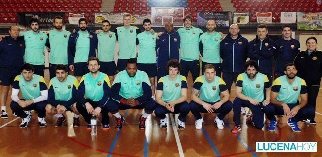  Un FC Barcelona con todos los títulos del mundo de balonmano se ejercita en Lucena (fotos) 