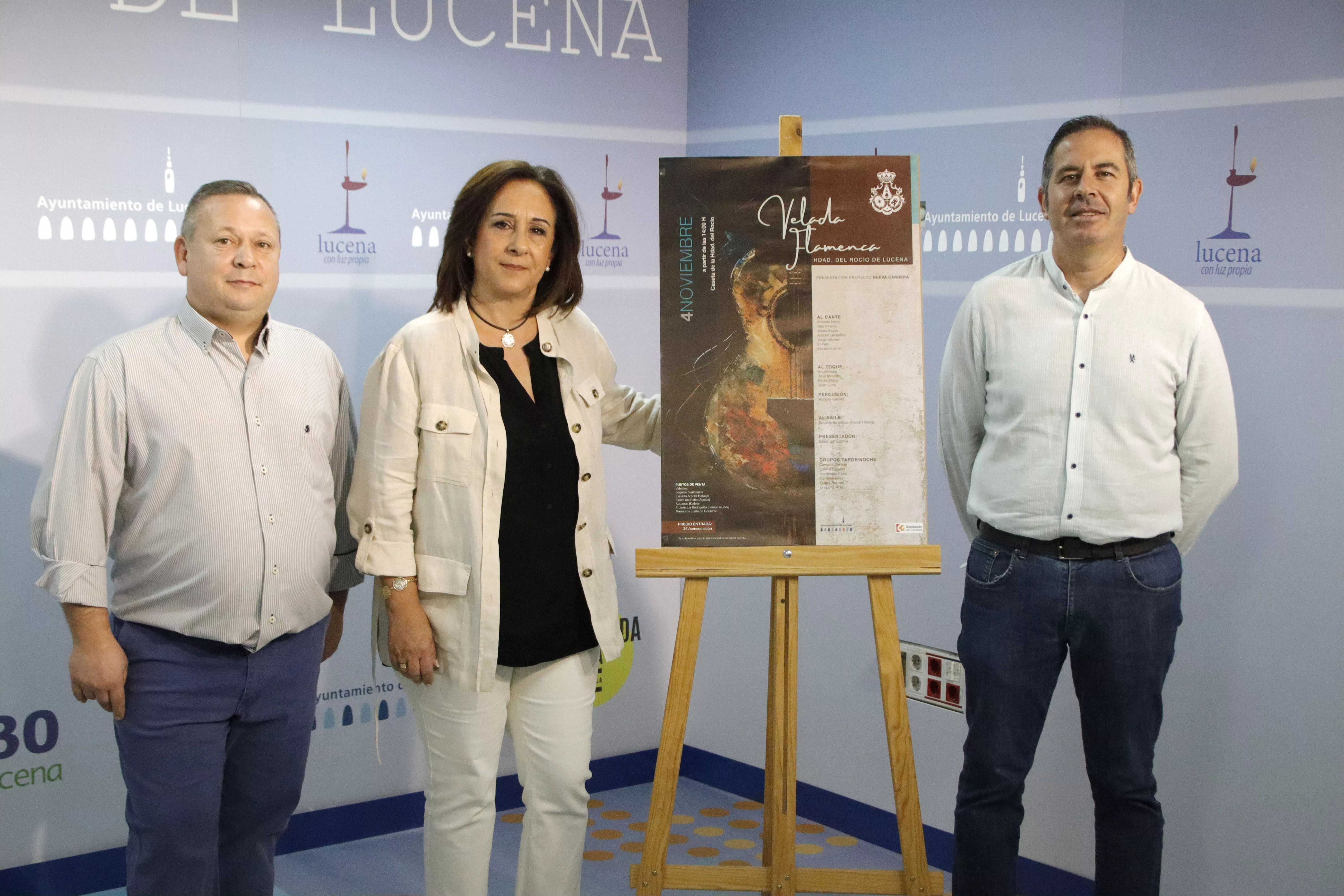 Presentación de la I Velada Flamenca de la Hermandad del Rocío de Lucena