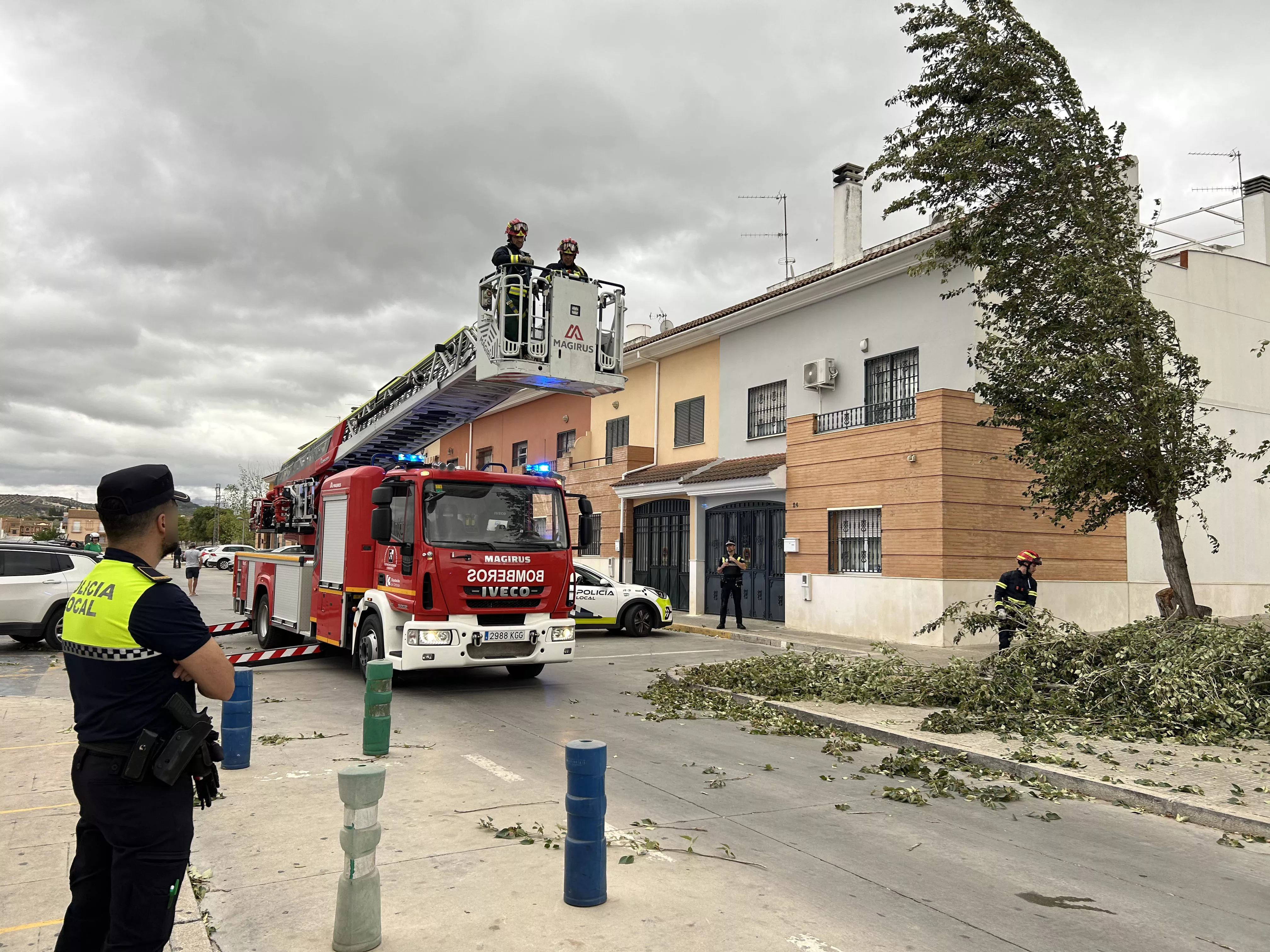Incidencias del temporal de viento en Lucena Incidencias del temporal de viento en Lucena