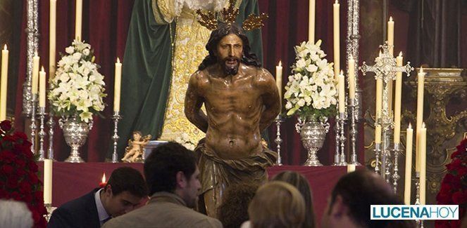  Amarrao por Santiago. Besapiés de Ntro. Padre Jesús amarrado a la Columna (fotos). Por Jesús Ruiz Jiménez 