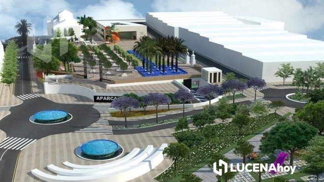 Uno de los proyecto presentados en su día por la iniciativa privada para la creación de un aparcamiento en la Huerta del Carmen Uno de los proyecto presentados en su día por la iniciativa privada para la creación de un aparcamiento en la Huerta del Carmen