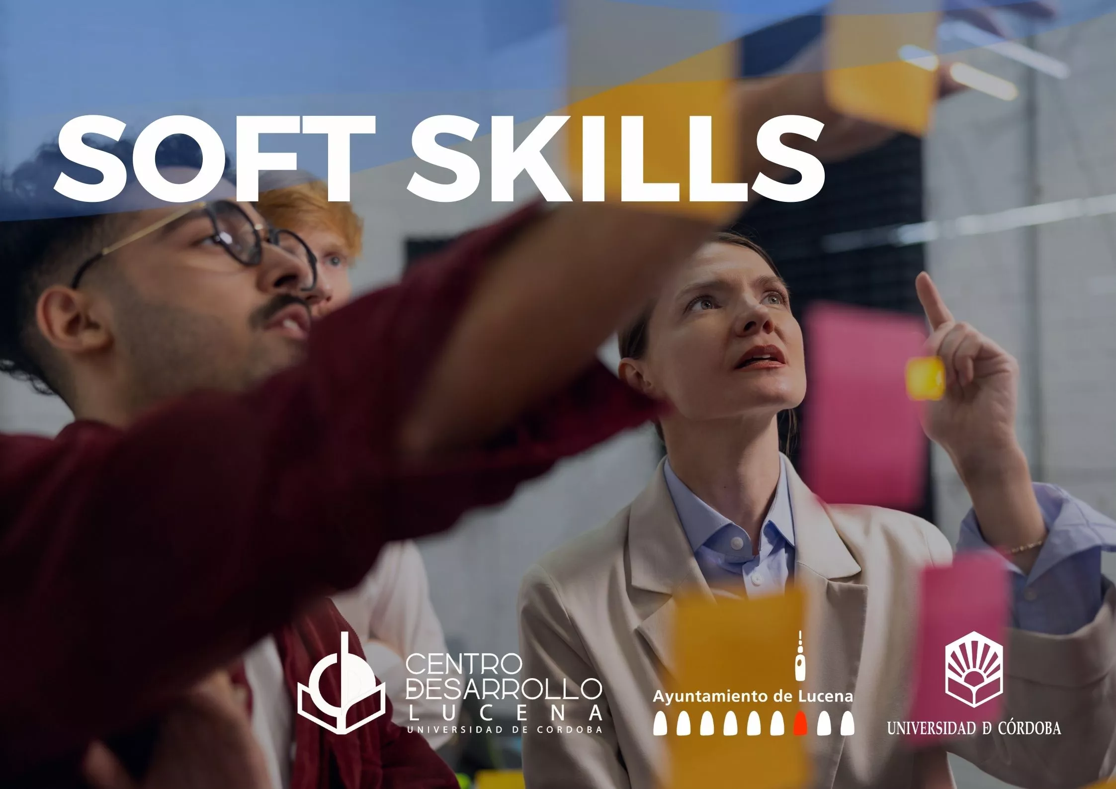 Cartel anunciador del curso "Soft Skills"