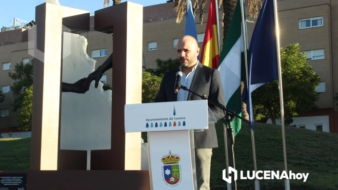 Inauguración del monumento a las víctimas de la Covid 19