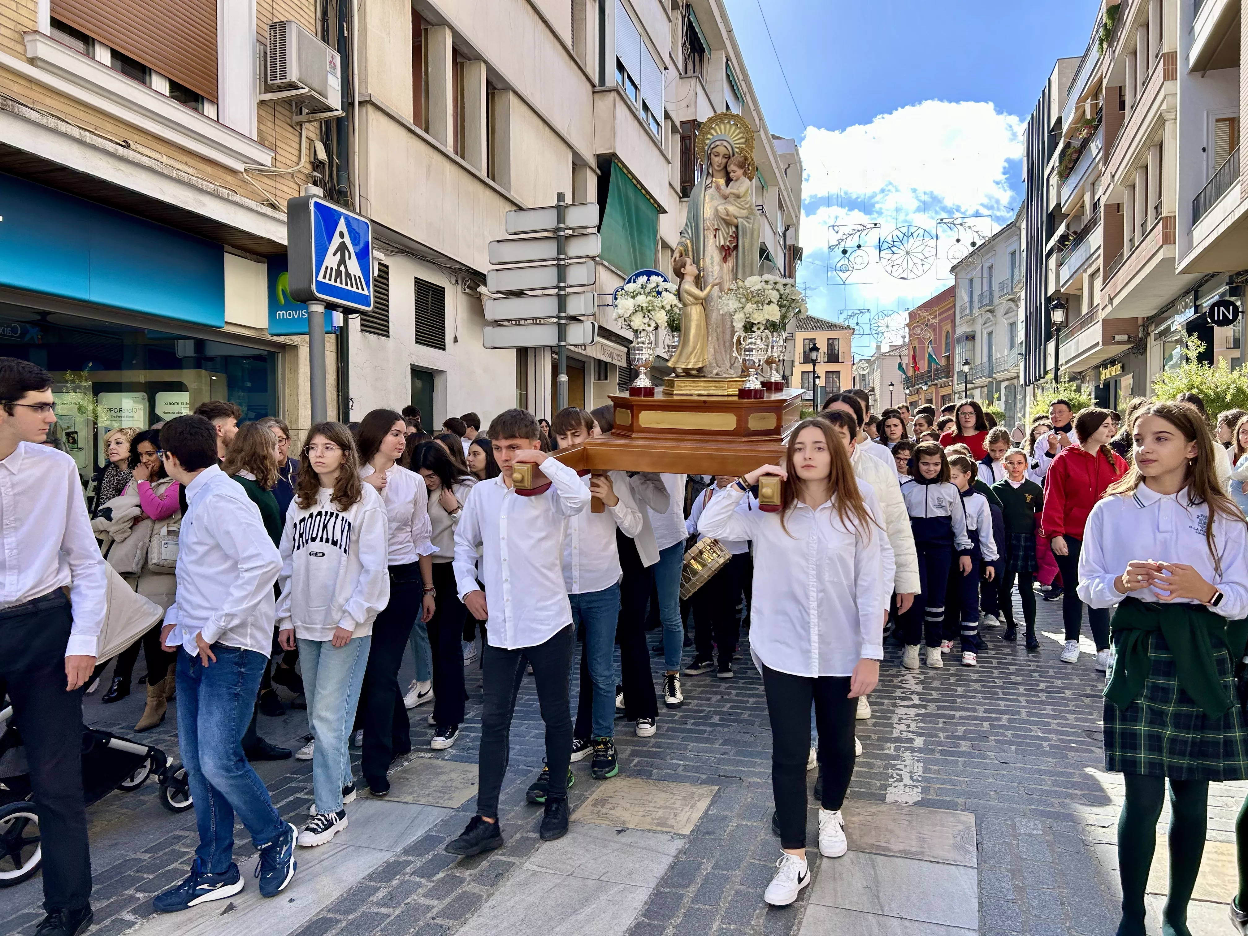 Procesión de la Virgen del Patrocinio. Colegio de la Purísima Procesión de la Virgen del Patrocinio. Colegio de la Purísima