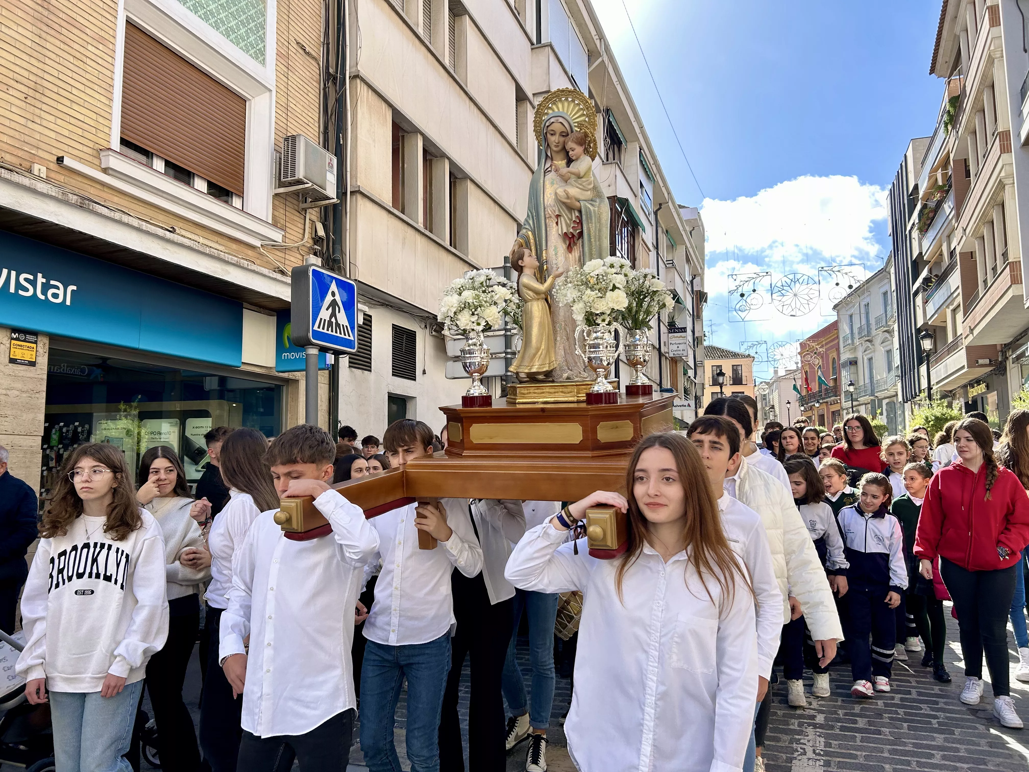 Procesión de la Virgen del Patrocinio. Colegio de la Purísima Procesión de la Virgen del Patrocinio. Colegio de la Purísima